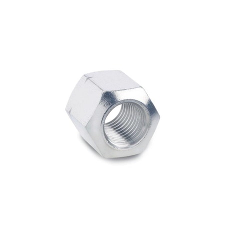 J.W. Winco Hex Nut, M20, Stainless Steel 20NECA